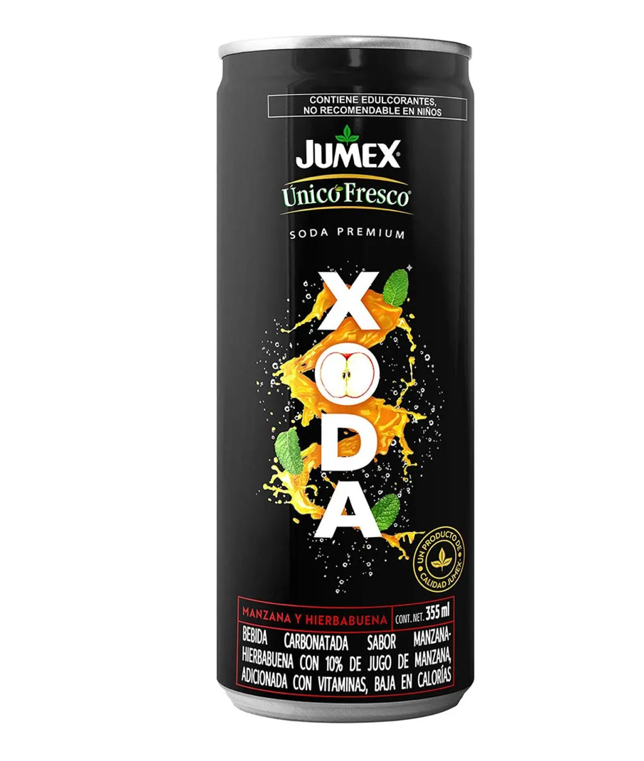 Soda Premium Jumex 𝑿𝑶𝑫𝑨 hierbabuena y manzana 🍎