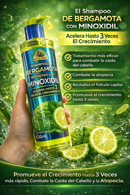 Shampoo de Bergamota & Minoxidil
