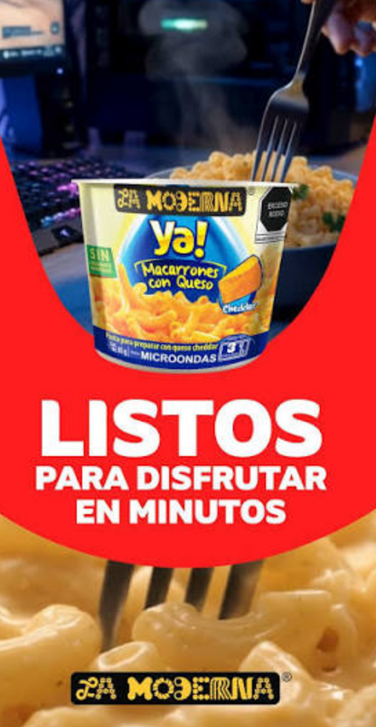 Macarrones con Queso !Ya! “La Moderna”