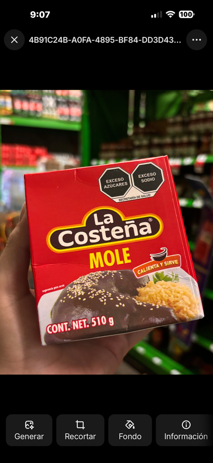 La costeña Mole
