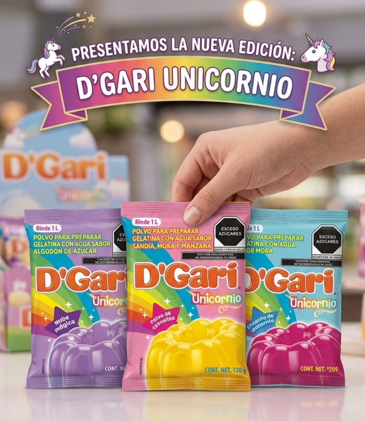 Gelatinas Unicornio D’gari