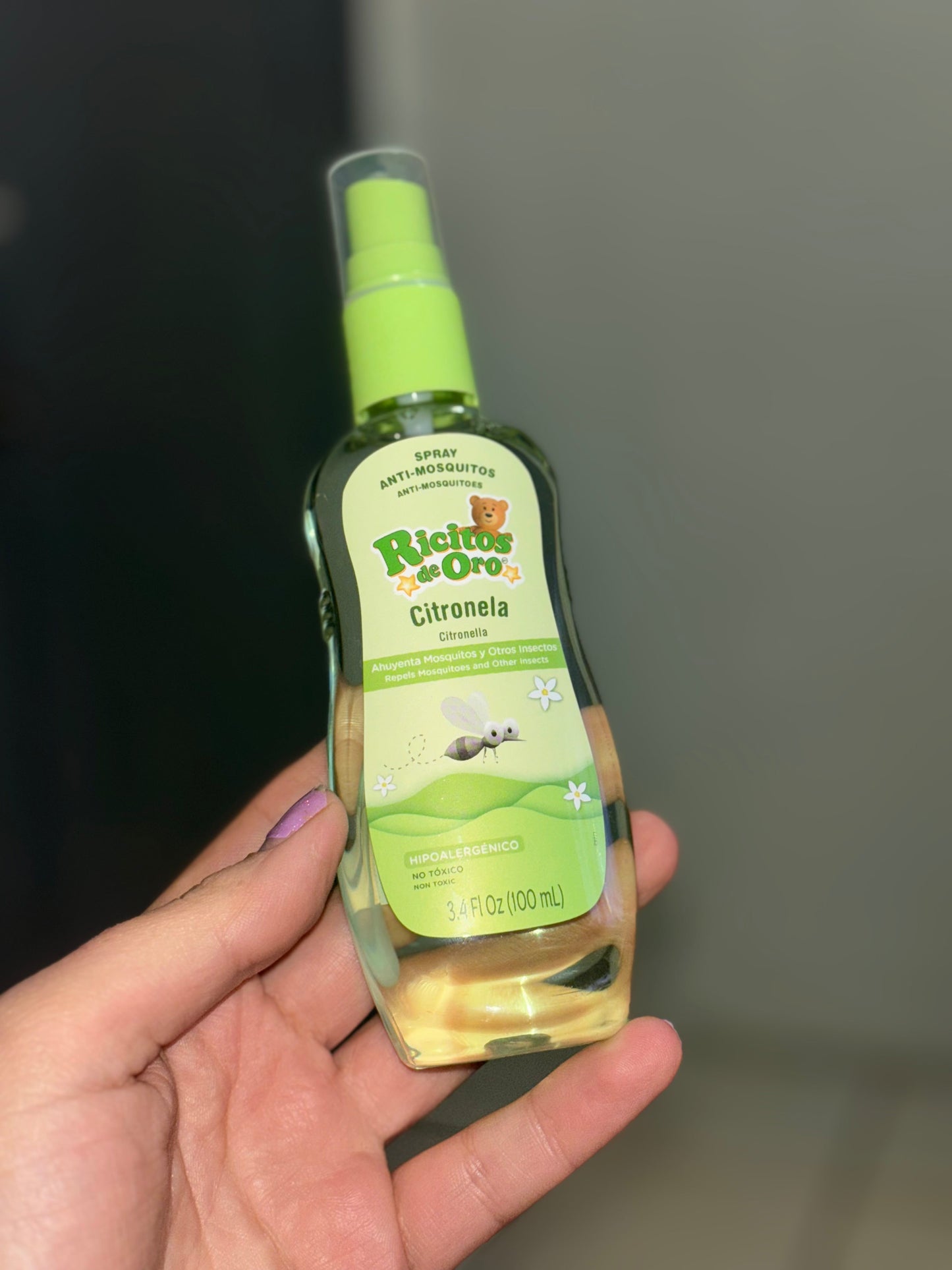 Spray anti - mosquitos citronella ✨ “Ricitos de Oro”