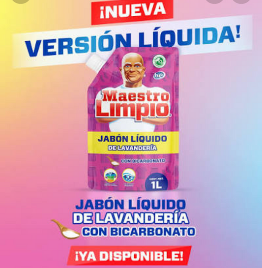 Jabón Líquido de Lavandería Maestro Limpio 1L