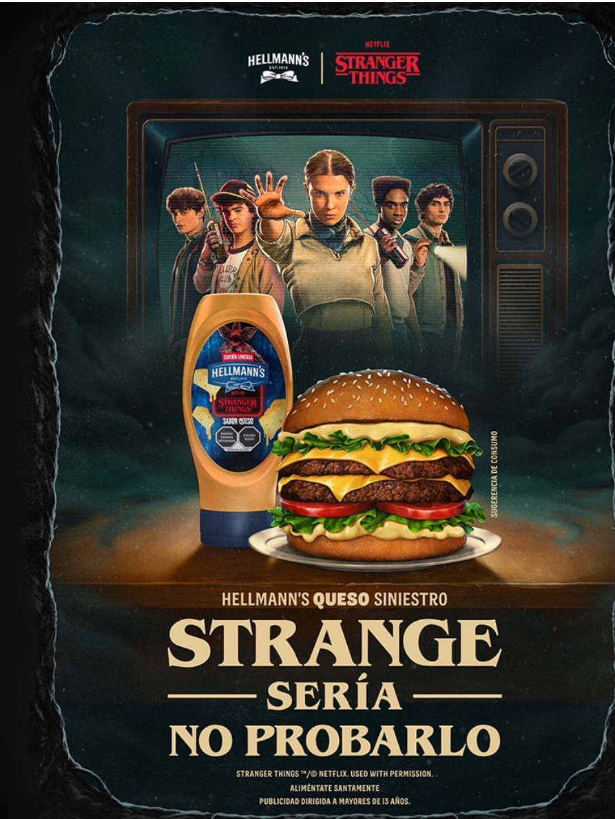Aderezo Stranger Things Sabor 🧀 “hellmans”