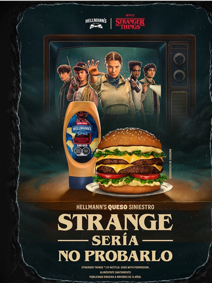 Aderezo Stranger Things Sabor 🧀 “hellmans”