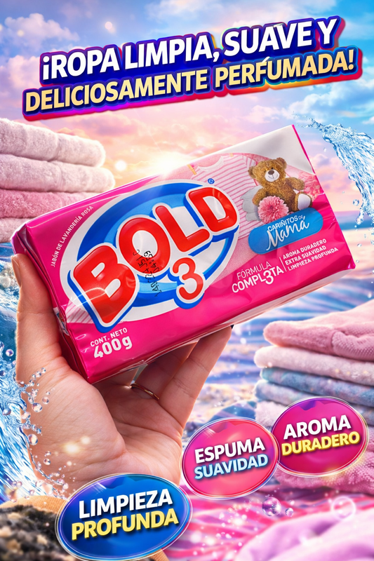 Jabón lavandería Cariñitos de Mamá 🧸”Bold 3” 💕