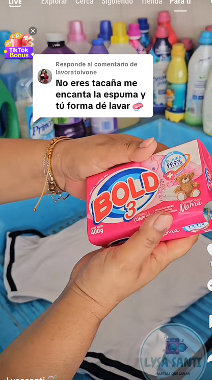 Jabón lavandería Cariñitos de Mamá 🧸”Bold 3” 💕