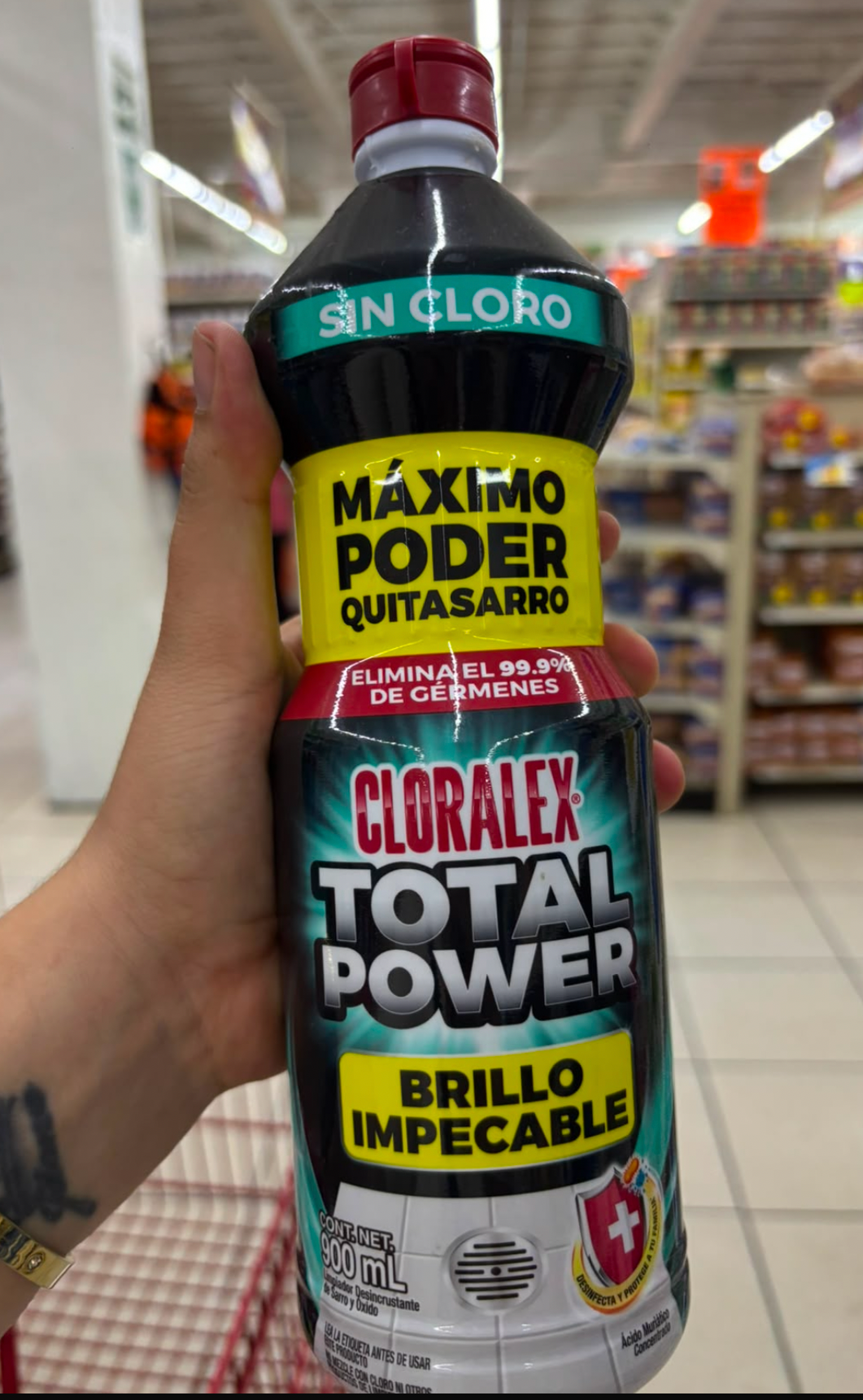 Limpiador Cloralex Total Power ácido muriático sin cloro