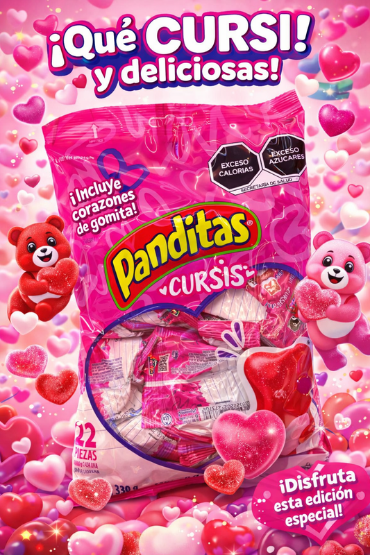Bolsa Panditas Cursis “san Valentín” 💕
