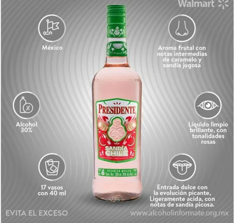 Brandy Sandía 🍉 Chile “Presidente”