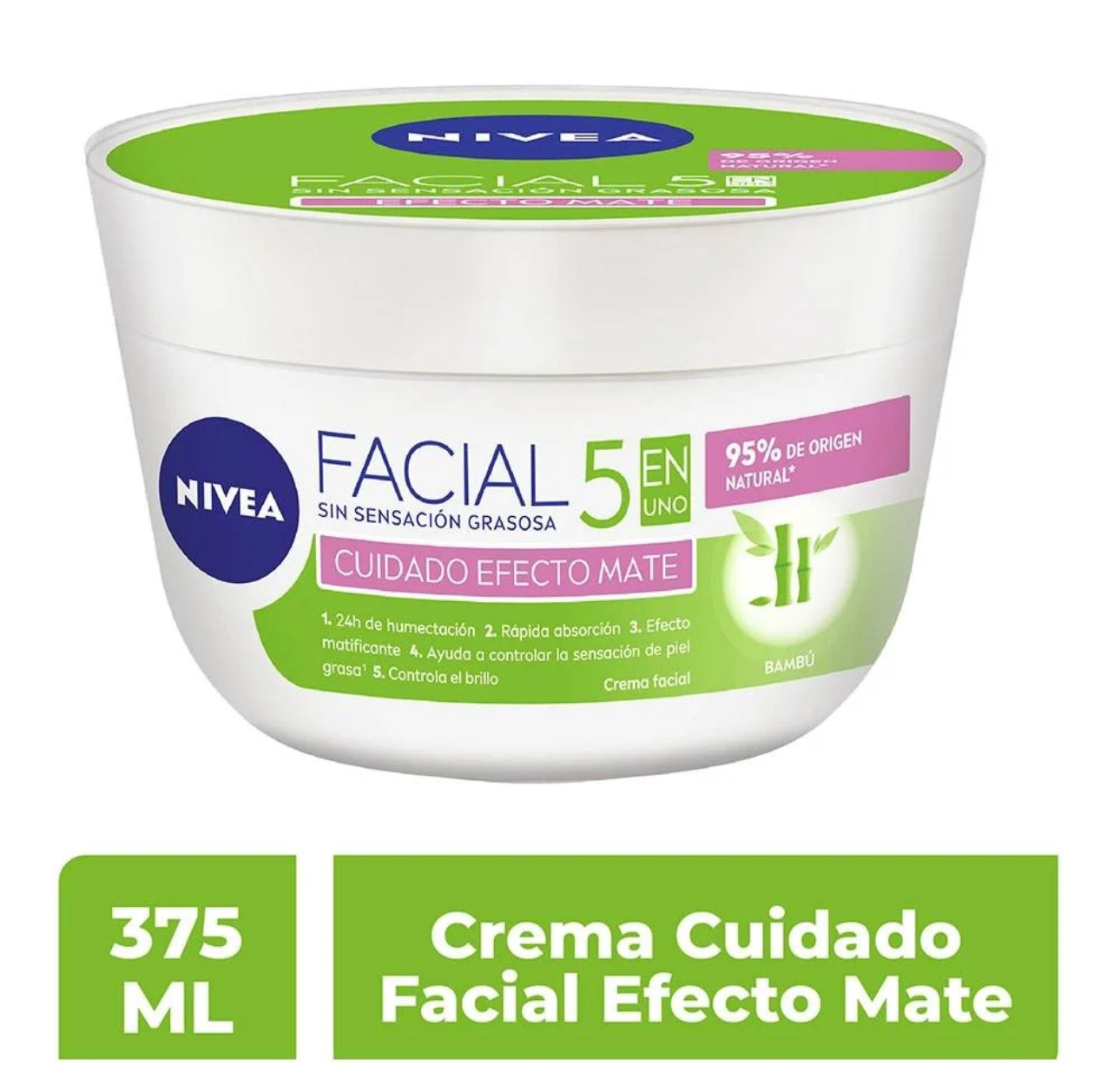 Crema facial Nivea 5 en 1 matificante