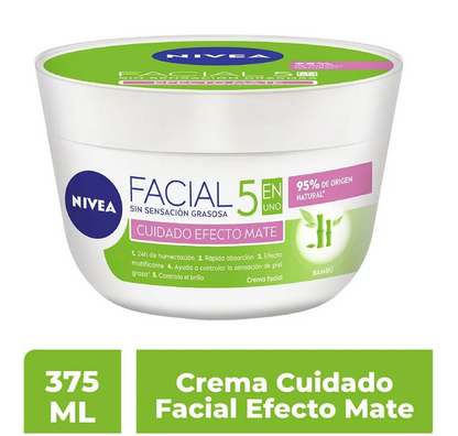 Crema facial Nivea 5 en 1 matificante