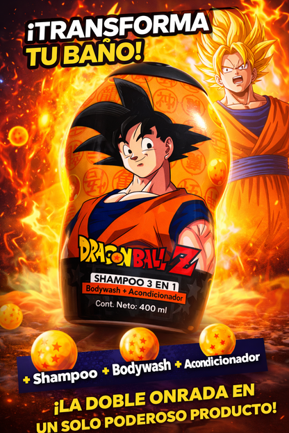 Shampo 3 en 1 Dragón 🐉 Ball Z niño 👦🏼