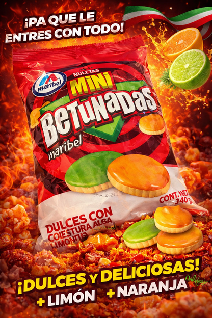 Mini Betunadas sabor naranja 🍊 limón 🍋‍🟩