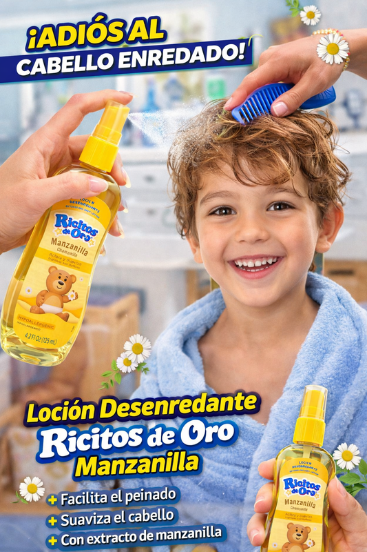 Loción desenredante Manzanilla Ricitos de Oro ✨