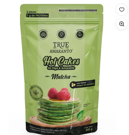 Harina para hot cakes con Trigo 🌾 & amaranto sabor matcha 🍵