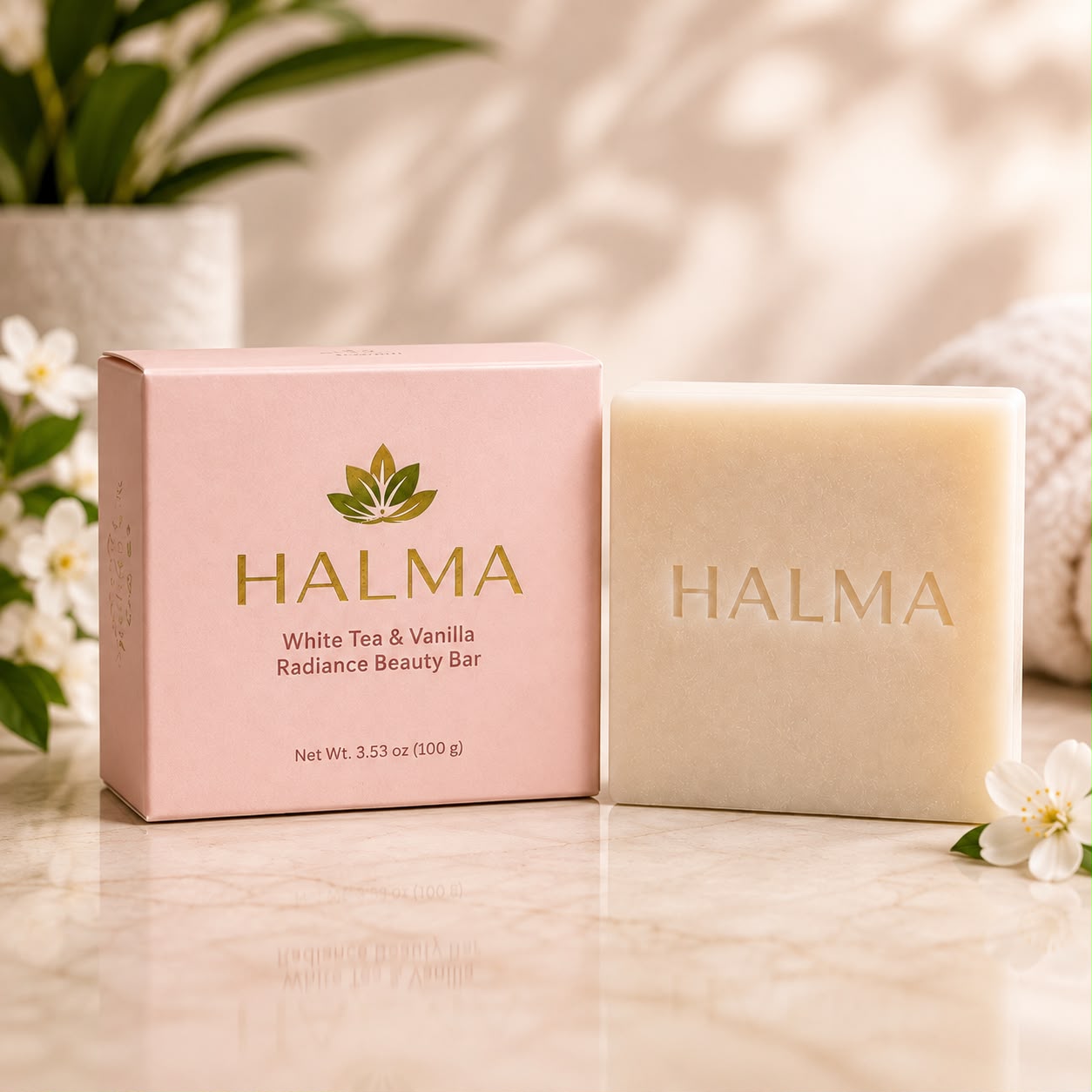 Halma Glow y Radiante Jabón Aclarante