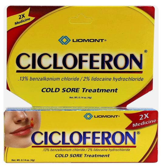 Cicloferon Mexicano- cold sore cream x 2gr/ Crema para fuegos 2gr