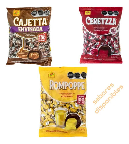 De la Rosa Chocolates Rellenos Sabores